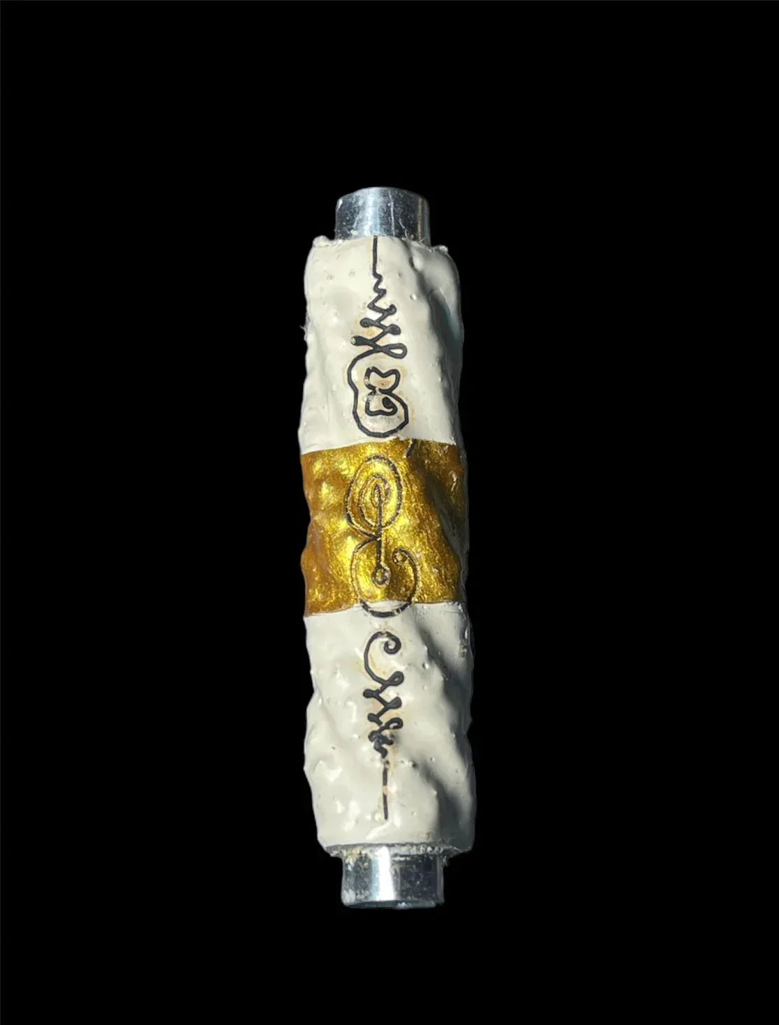 Thai Eel Takrud Charm for Success and Protection - White Eel Blessing