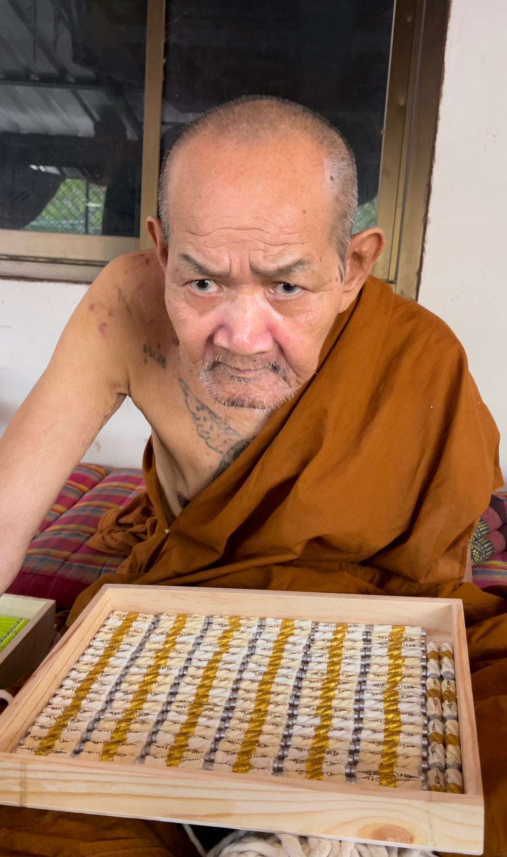 Thai Eel Takrud Charm for Success and Protection - White Eel Blessing