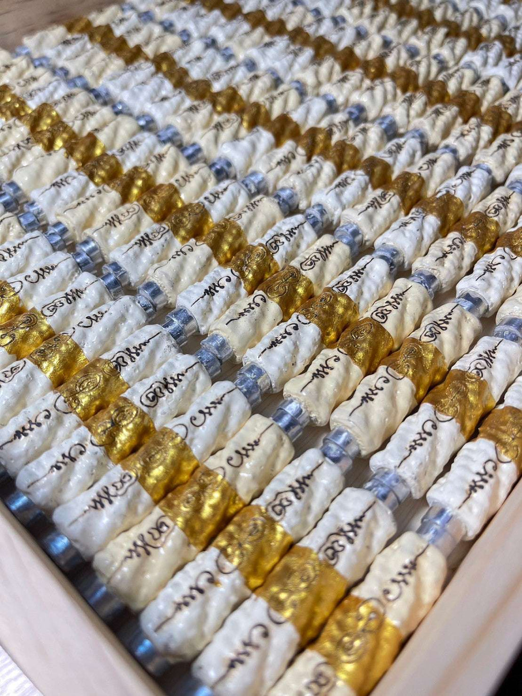 Thai Eel Takrud Charm for Success and Protection - White Eel Blessing