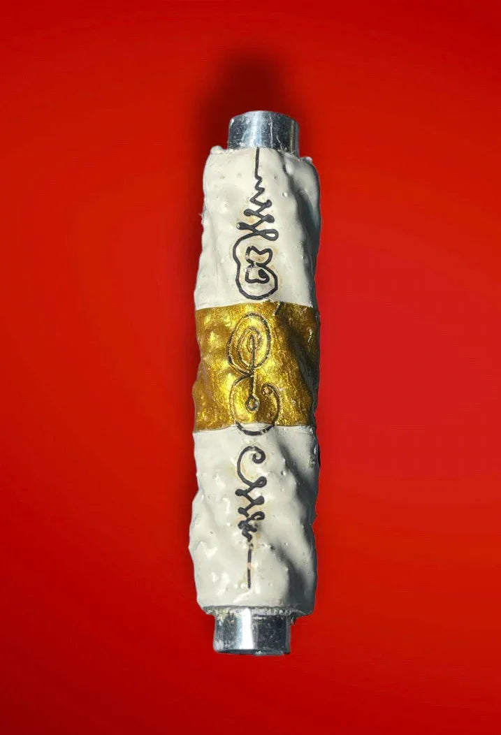 Thai Eel Takrud Charm for Success and Protection - White Eel Blessing