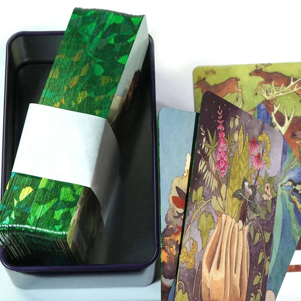 Wisdom Tarot Deck – 78 Premium Quality Cards with Guidebook in Metal Tin
