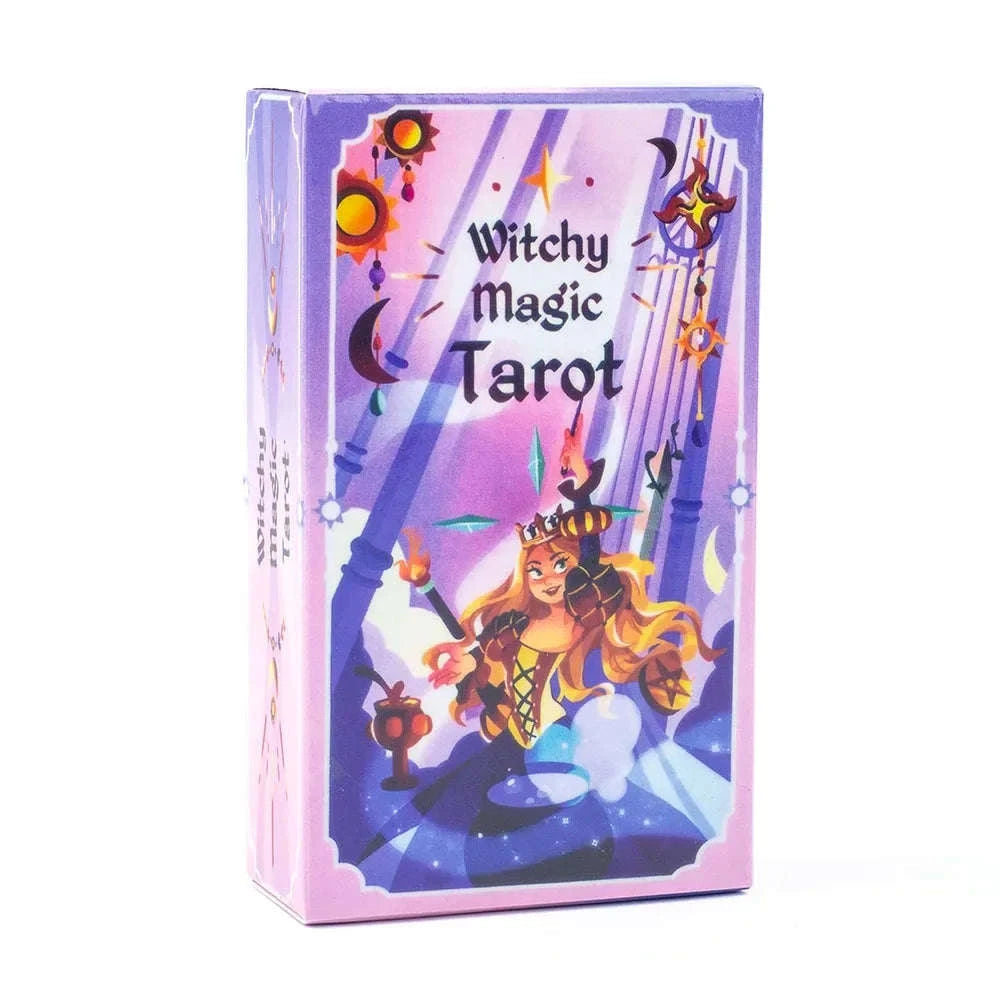 Witchy Magic Tarot Deck – 78-Card English Edition | Magical and Charming Tarot Divination Deck & Board Game (10.3*6 cm)