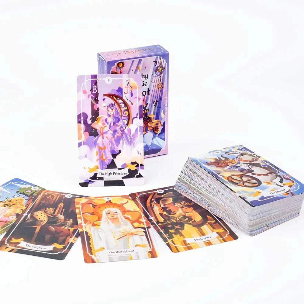 Witchy Magic Tarot Deck – 78-Card English Edition | Magical and Charming Tarot Divination Deck & Board Game (10.3*6 cm)