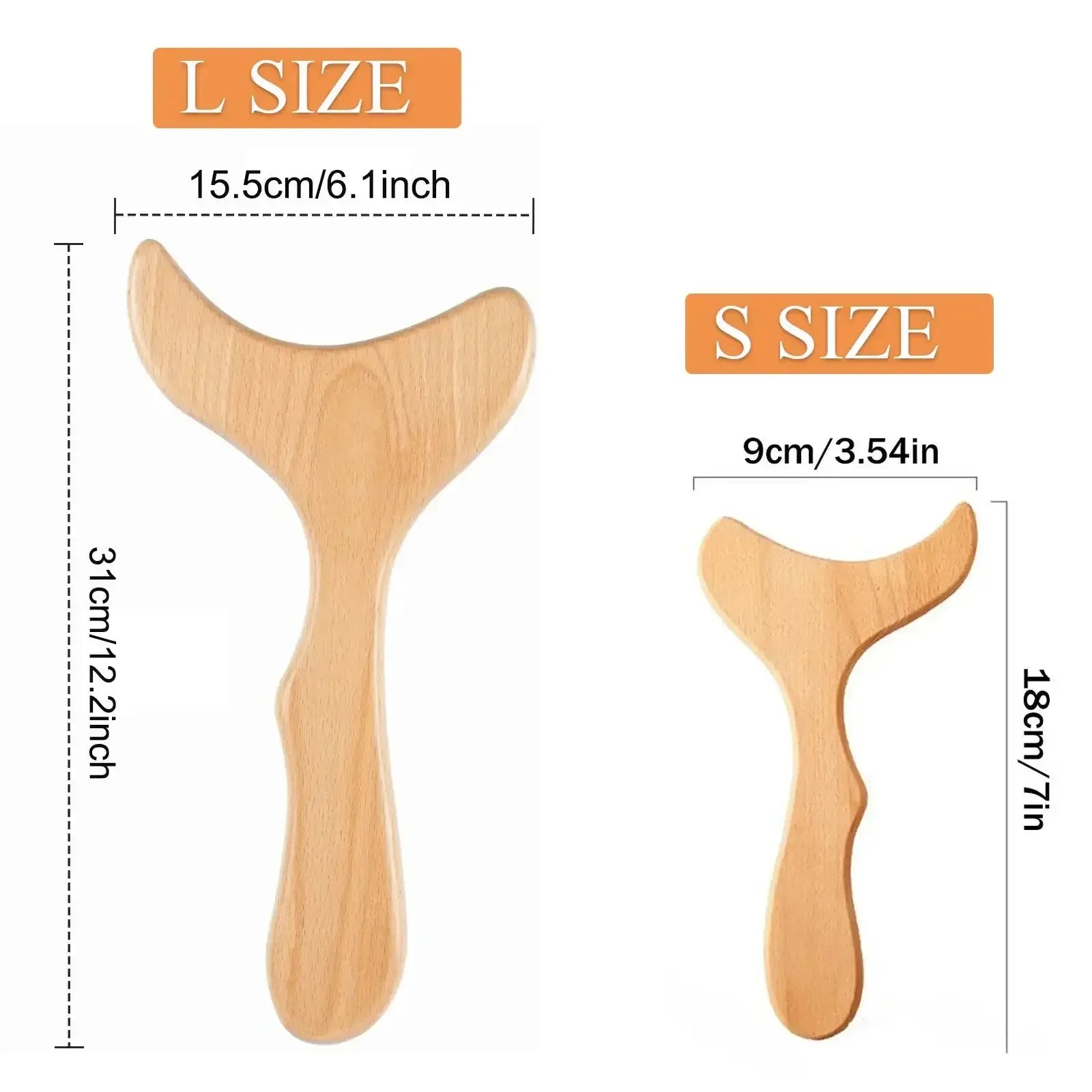 Wood Therapy Fascia Release Massage Tools – Wooden Lymphatic Drainage and Body Sculpting Massage Brush for Muscle Relaxation and Cellulite Reduction﻿