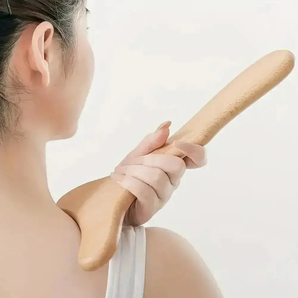 Wood Therapy Fascia Release Massage Tools – Wooden Lymphatic Drainage and Body Sculpting Massage Brush for Muscle Relaxation and Cellulite Reduction﻿