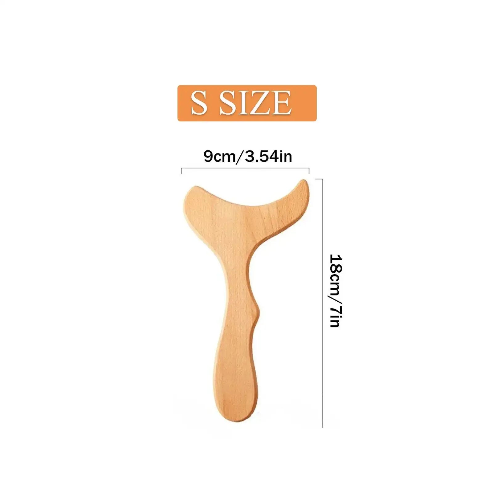 Wood Therapy Fascia Release Massage Tools – Wooden Lymphatic Drainage and Body Sculpting Massage Brush for Muscle Relaxation and Cellulite Reduction﻿ S Size