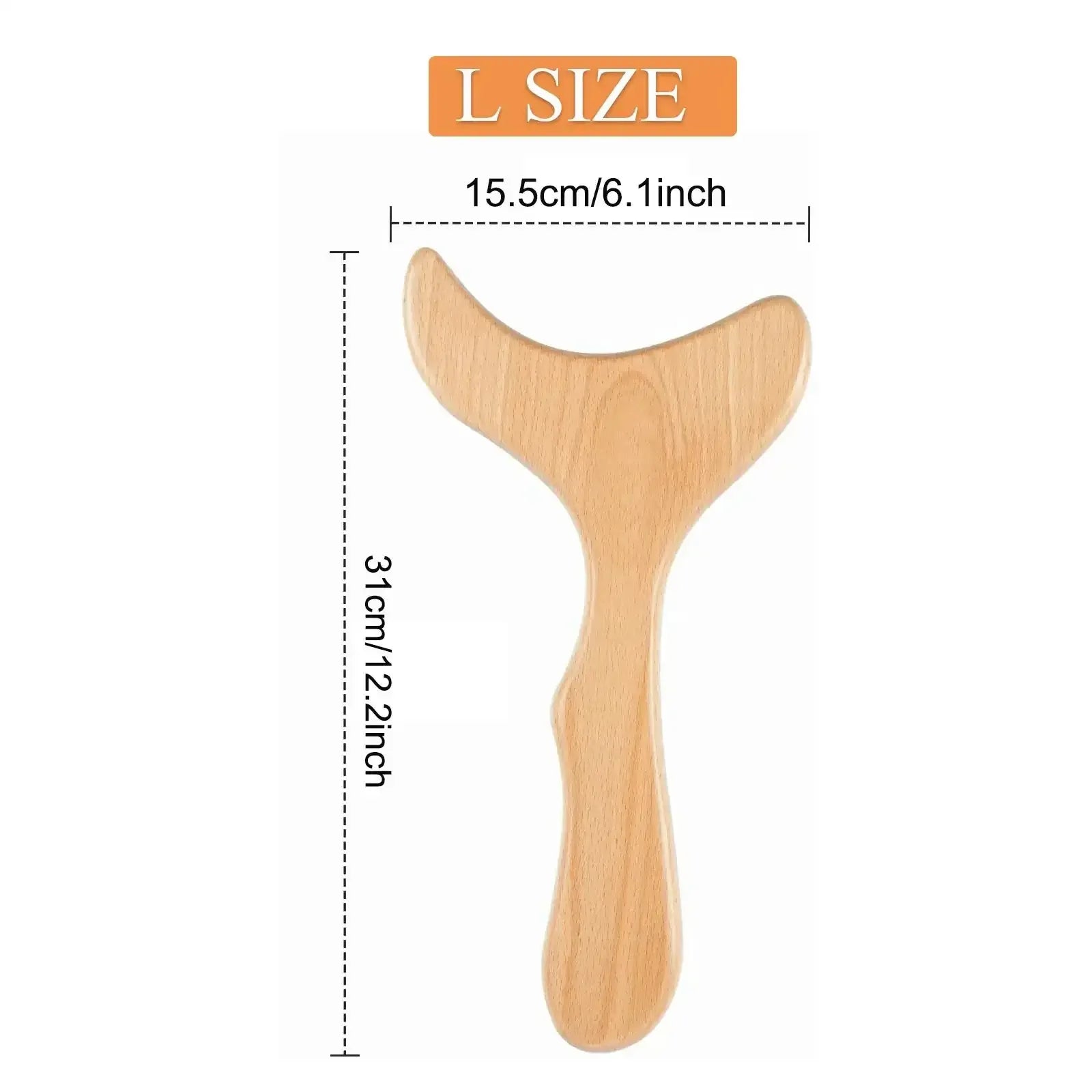 Wood Therapy Fascia Release Massage Tools – Wooden Lymphatic Drainage and Body Sculpting Massage Brush for Muscle Relaxation and Cellulite Reduction﻿ L Size