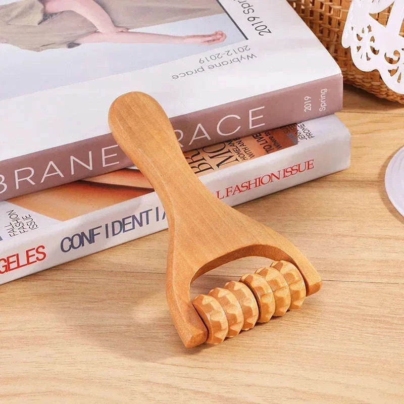 Wood Therapy Fascia Release Massage Tools – Wooden Lymphatic Drainage Massager for Body Sculpting, Cellulite Reduction, and Muscle Relaxation﻿