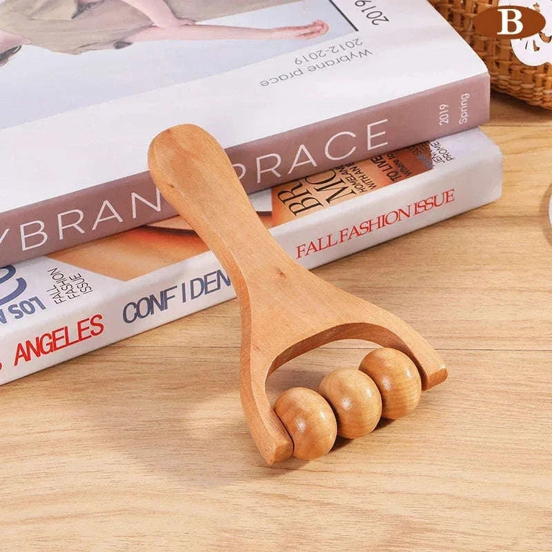 Wood Therapy Fascia Release Massage Tools – Wooden Lymphatic Drainage Massager for Body Sculpting, Cellulite Reduction, and Muscle Relaxation﻿ Tooth slingshot mass