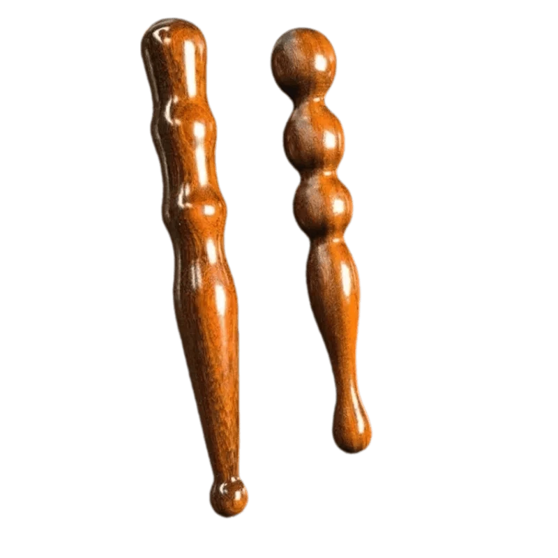 Wooden Acupoint Stick – Foot, Head, and Body Meridian Massage Tool for Acupoint Stimulation and Muscle Relaxation﻿ 2PCS-AB