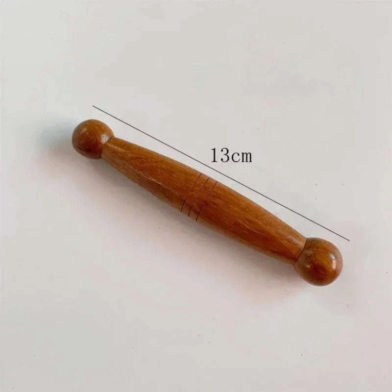Wooden Acupuncture Massage Stick – Spa Muscle Stick for Fascia, Acupoint, Trigger Point, Foot and Body Massage﻿ Round rod