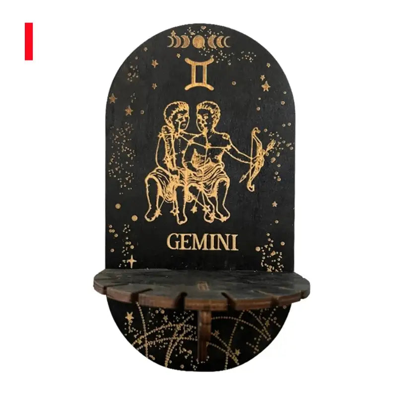 Bohemian Wooden Crystal Display Shelf – Floating Wall-Mounted Holder Rack for Crystals, Jewelry, and Home Decor I