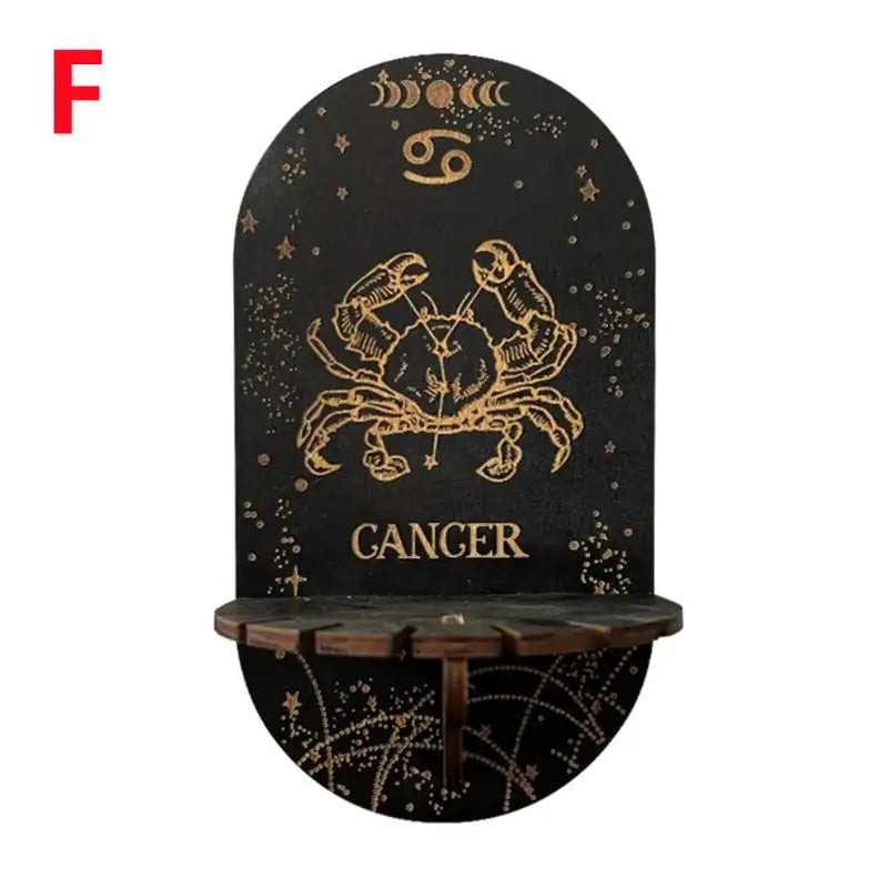 Bohemian Wooden Crystal Display Shelf – Floating Wall-Mounted Holder Rack for Crystals, Jewelry, and Home Decor F