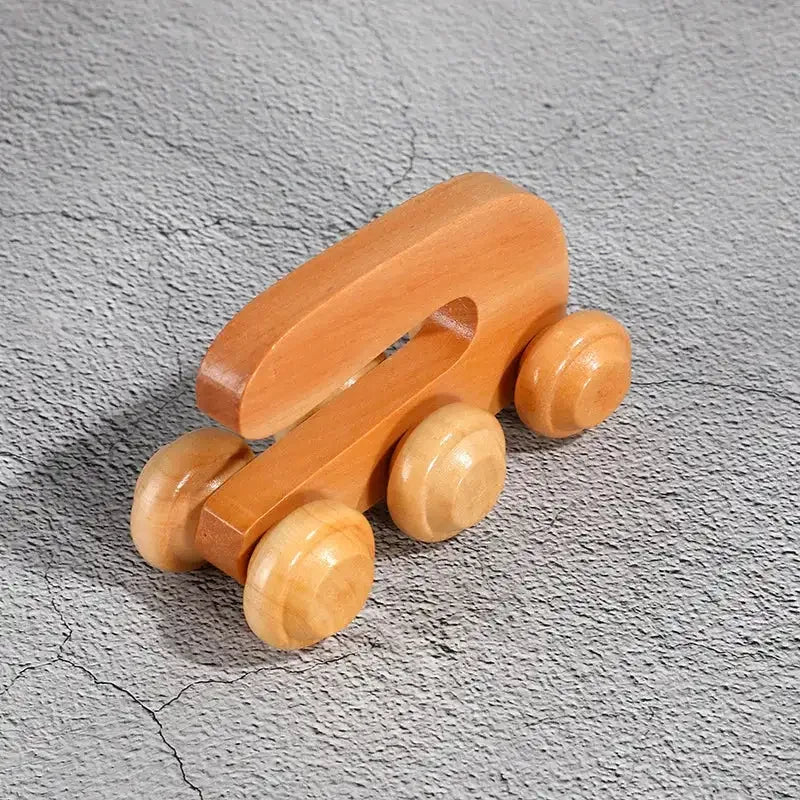 Wooden Manual Massage Roller Tool – Deep Tissue Muscle Massager for Neck, Back, and Legs 6-Roller