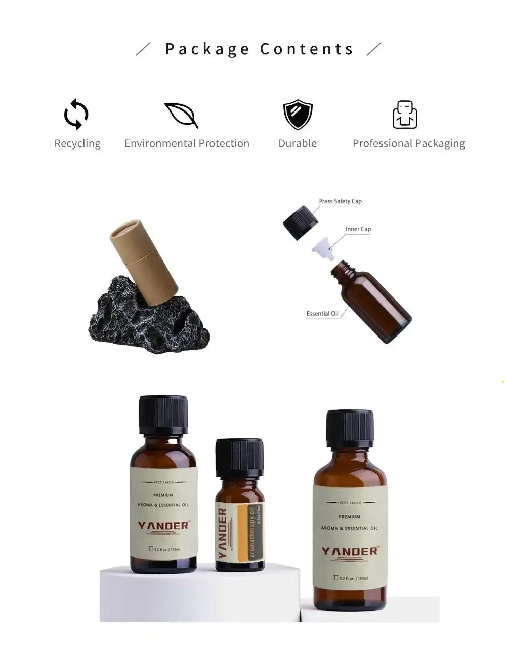 Yander Oud Wood Fragrance Oil - Luxury Oriental Woody Aromatic Oud Parfum Essential Oil