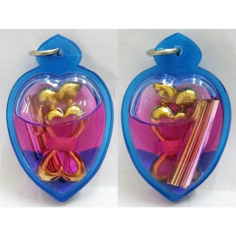 Yin Koo Twin Lovers Amulet Oil-Sealed Seduction Charm for Love Attraction Brass with oil