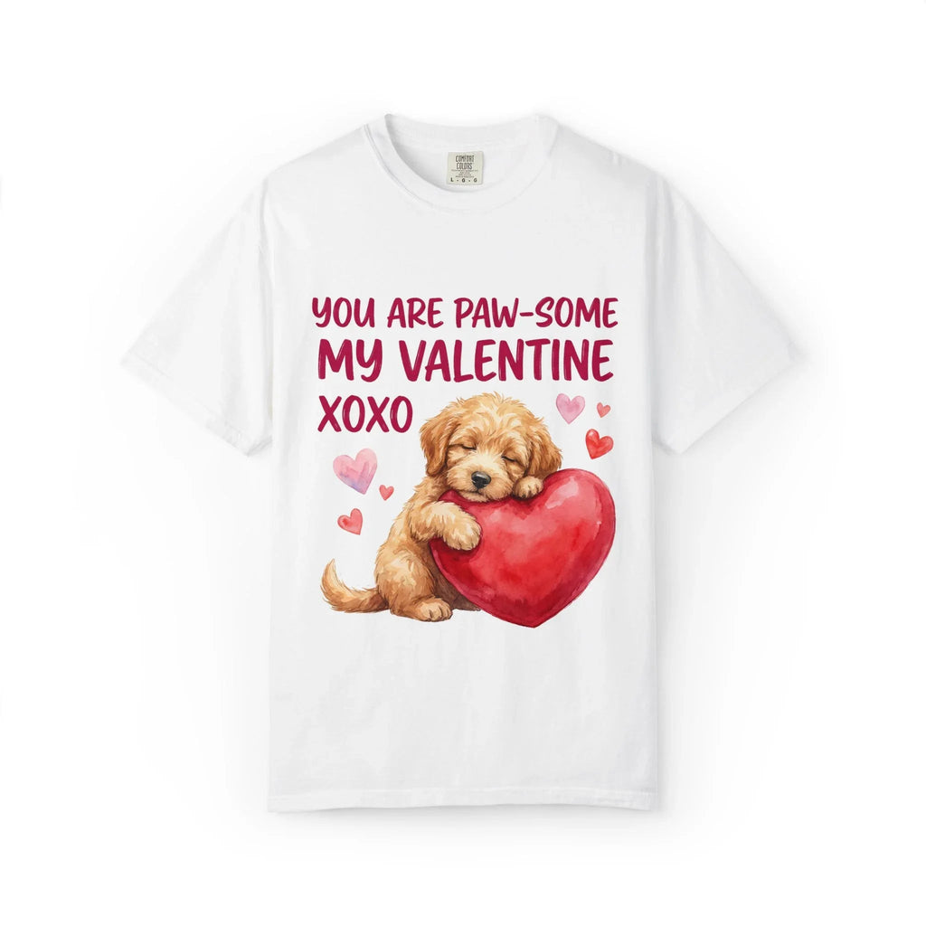 You Are Paw-some Valentine T-Shirt | Puppy Heart My Valentine Dog Love Graphic Tee