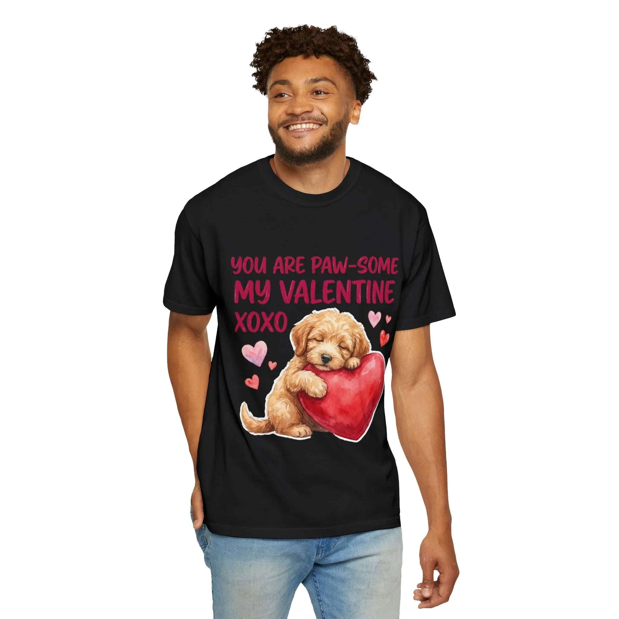 You Are Paw-some Valentine T-Shirt | Puppy Heart My Valentine Dog Love Graphic Tee
