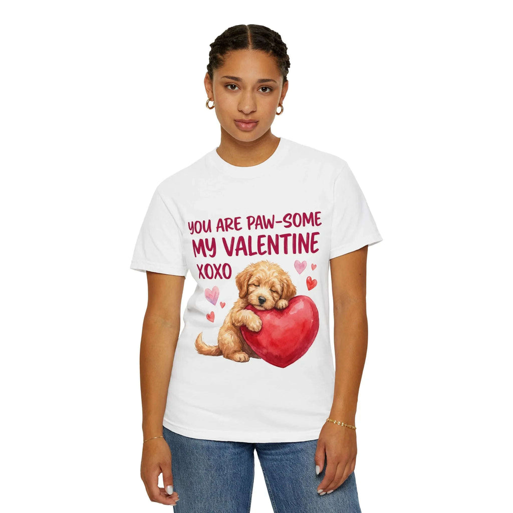 You Are Paw-some Valentine T-Shirt | Puppy Heart My Valentine Dog Love Graphic Tee