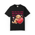 You Are Paw-some Valentine T-Shirt | Puppy Heart My Valentine Dog Love Graphic Tee Black