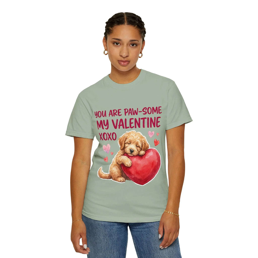 You Are Paw-some Valentine T-Shirt | Puppy Heart My Valentine Dog Love Graphic Tee