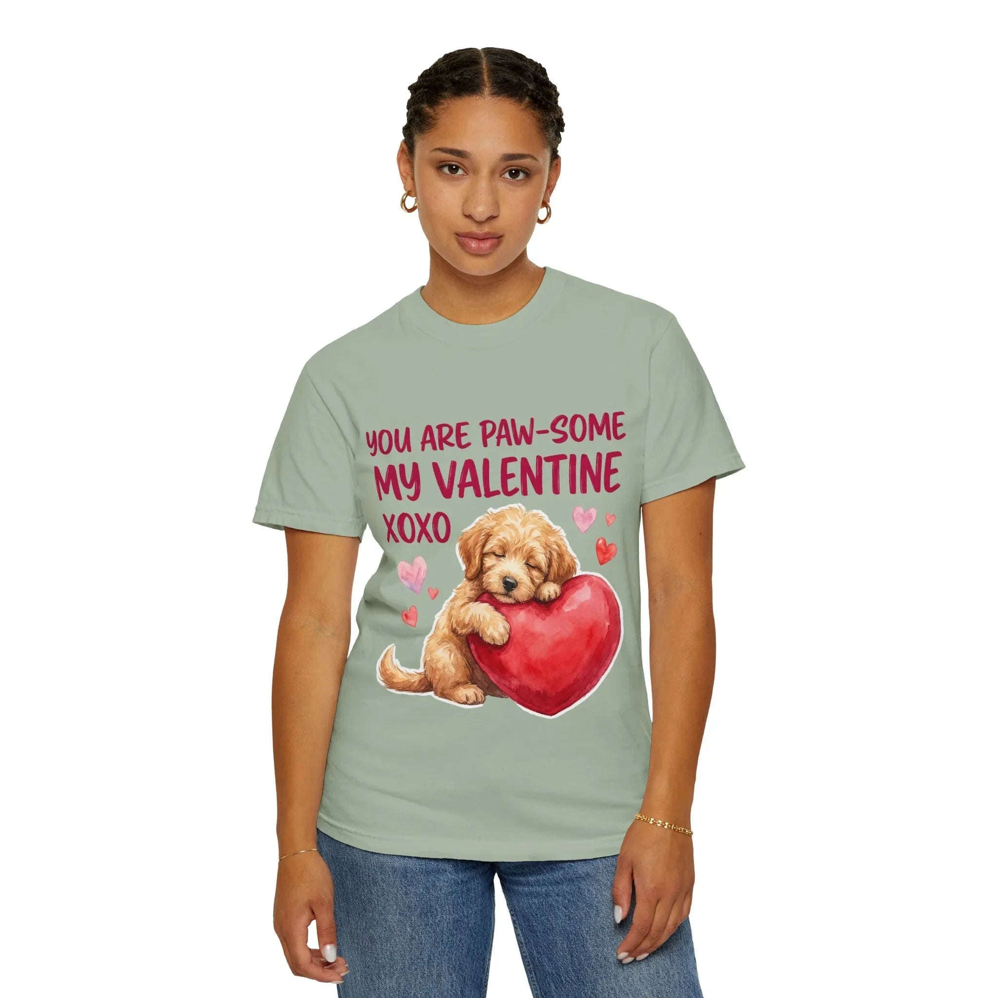 You Are Paw-some Valentine T-Shirt | Puppy Heart My Valentine Dog Love Graphic Tee