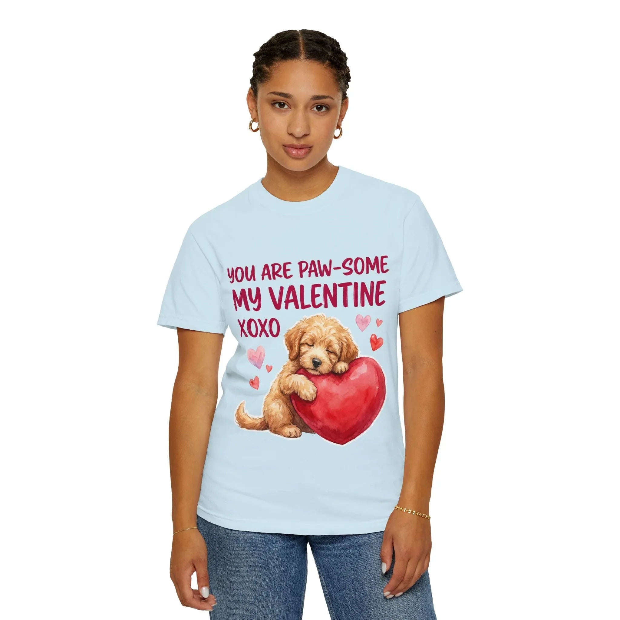 You Are Paw-some Valentine T-Shirt | Puppy Heart My Valentine Dog Love Graphic Tee