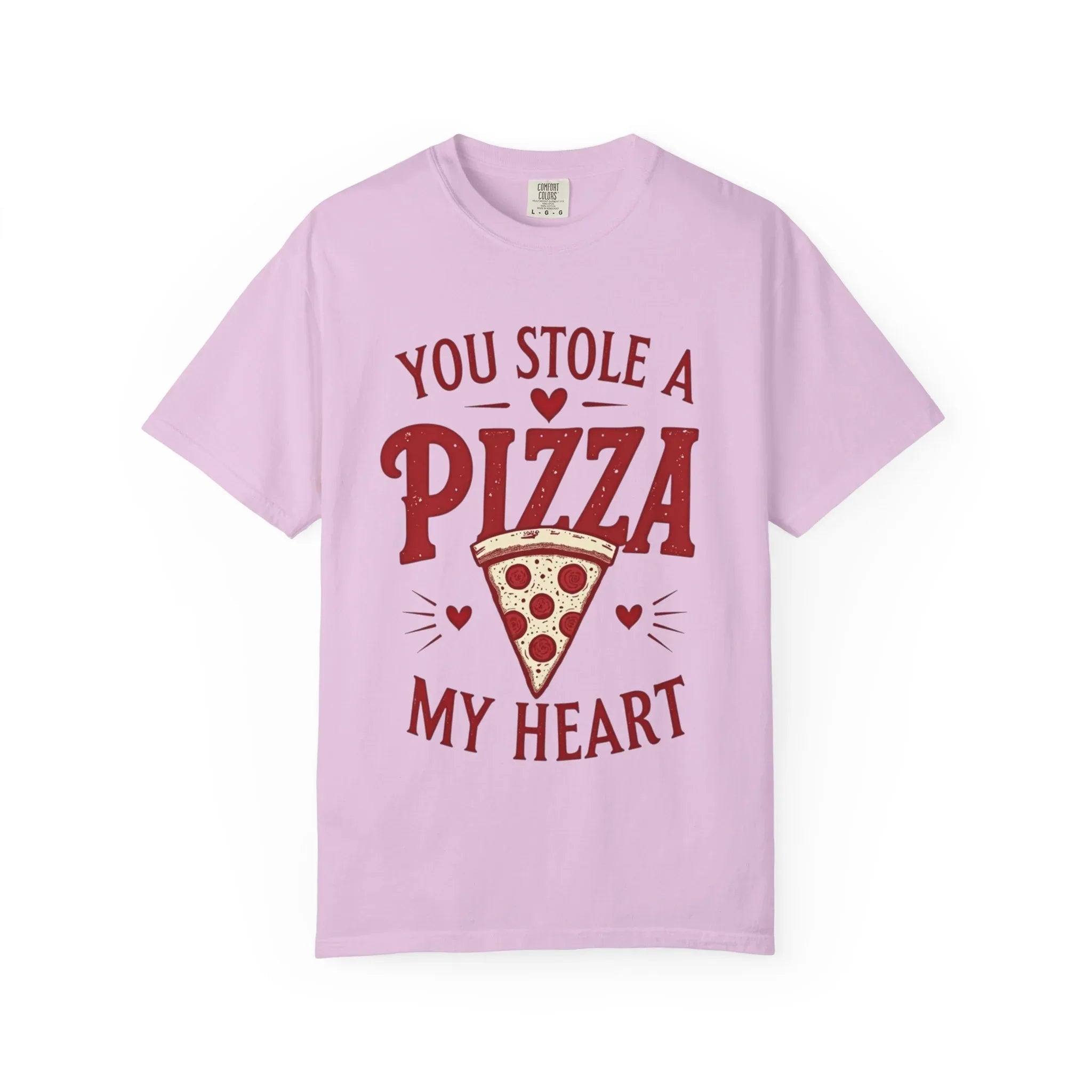 You Stole a Pizza My Heart Shirt, Funny Pizza Pun T-Shirt, Cute Foodie Valentine Tee, Pizza Lover Gift, Couples Date Night Orchid