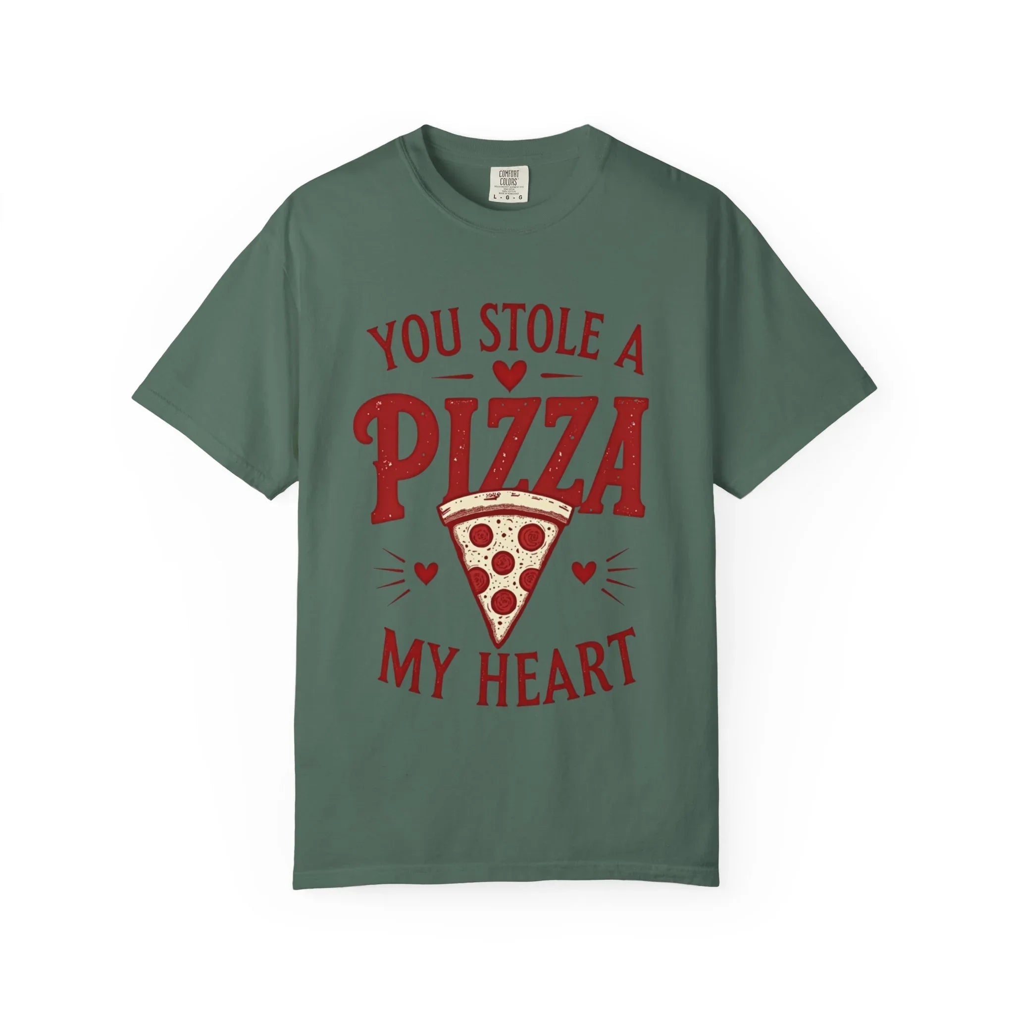 You Stole a Pizza My Heart Shirt, Funny Pizza Pun T-Shirt, Cute Foodie Valentine Tee, Pizza Lover Gift, Couples Date Night Blue Spruce