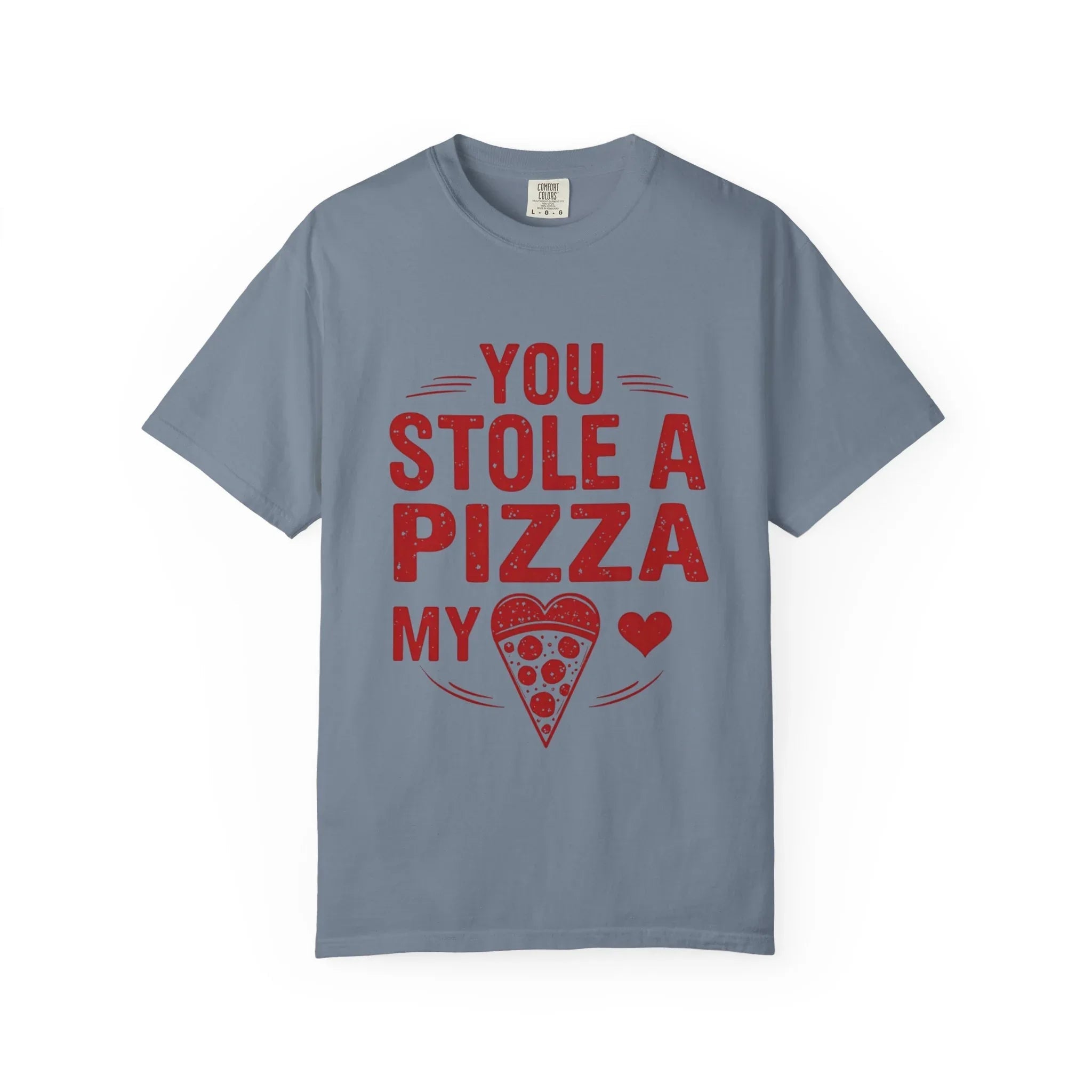 You Stole a Pizza My Heart Shirt, Funny Pizza Pun Tee, Cute Foodie Valentine T-Shirt, Pizza Lover Gift, Couples Date Night Blue Jean