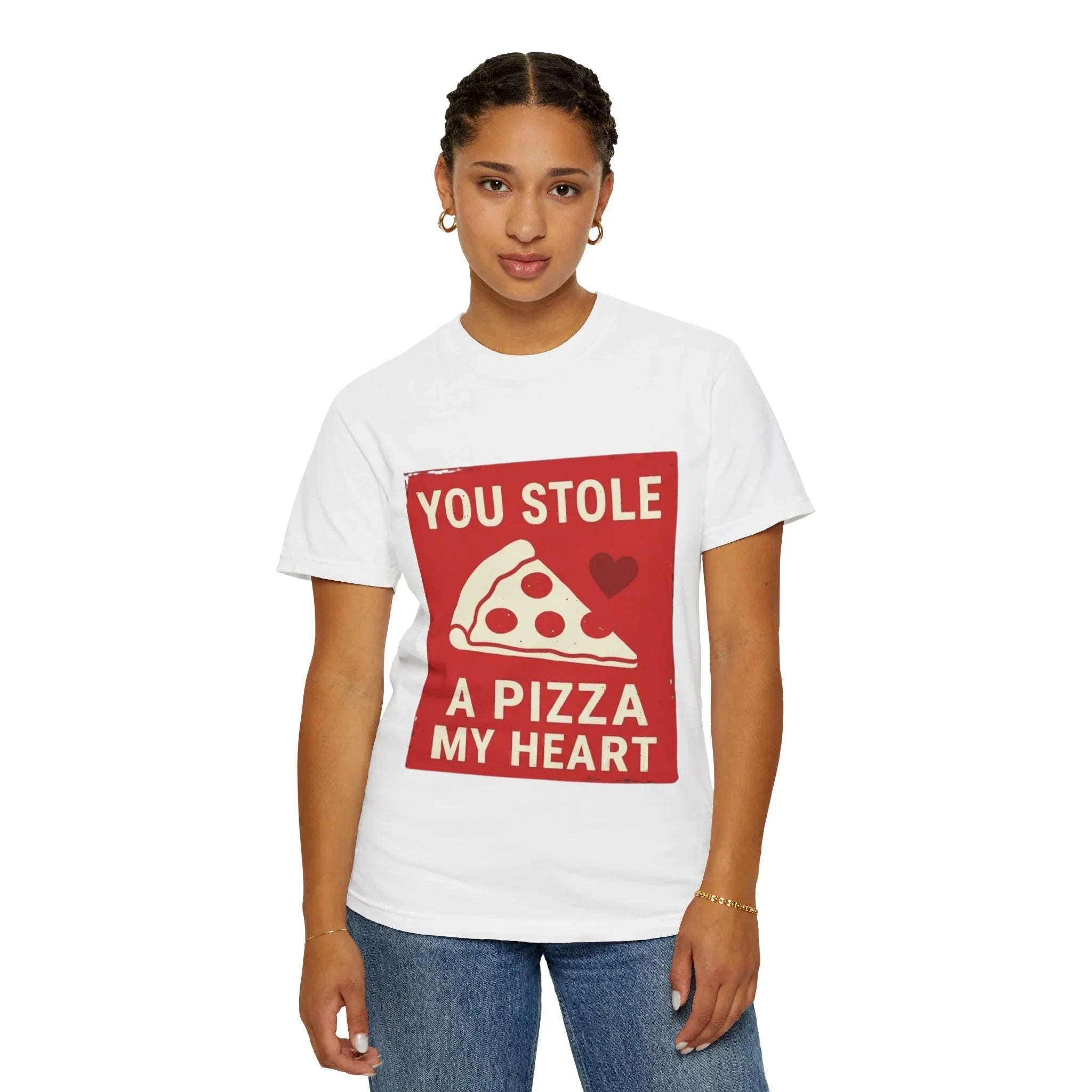 You Stole a Pizza My Heart Shirt, Funny Pizza Pun Tee, Cute Valentine Food T-Shirt, Pizza Lover Gift, Couples Date Night