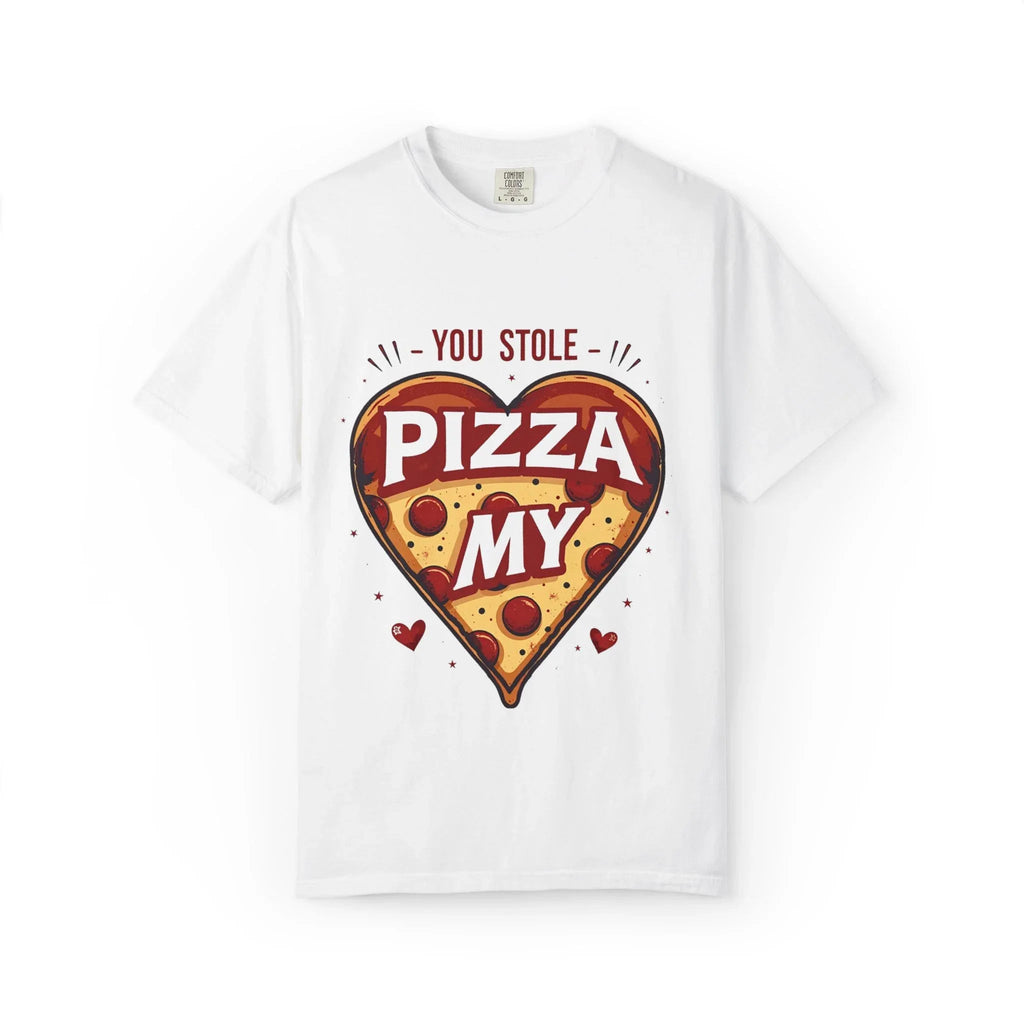 You Stole My Pizza Shirt, Pizza Heart Tee, Cute Food Pun T-Shirt, Funny Valentine Gift, Pizza Lover Couples Date Night