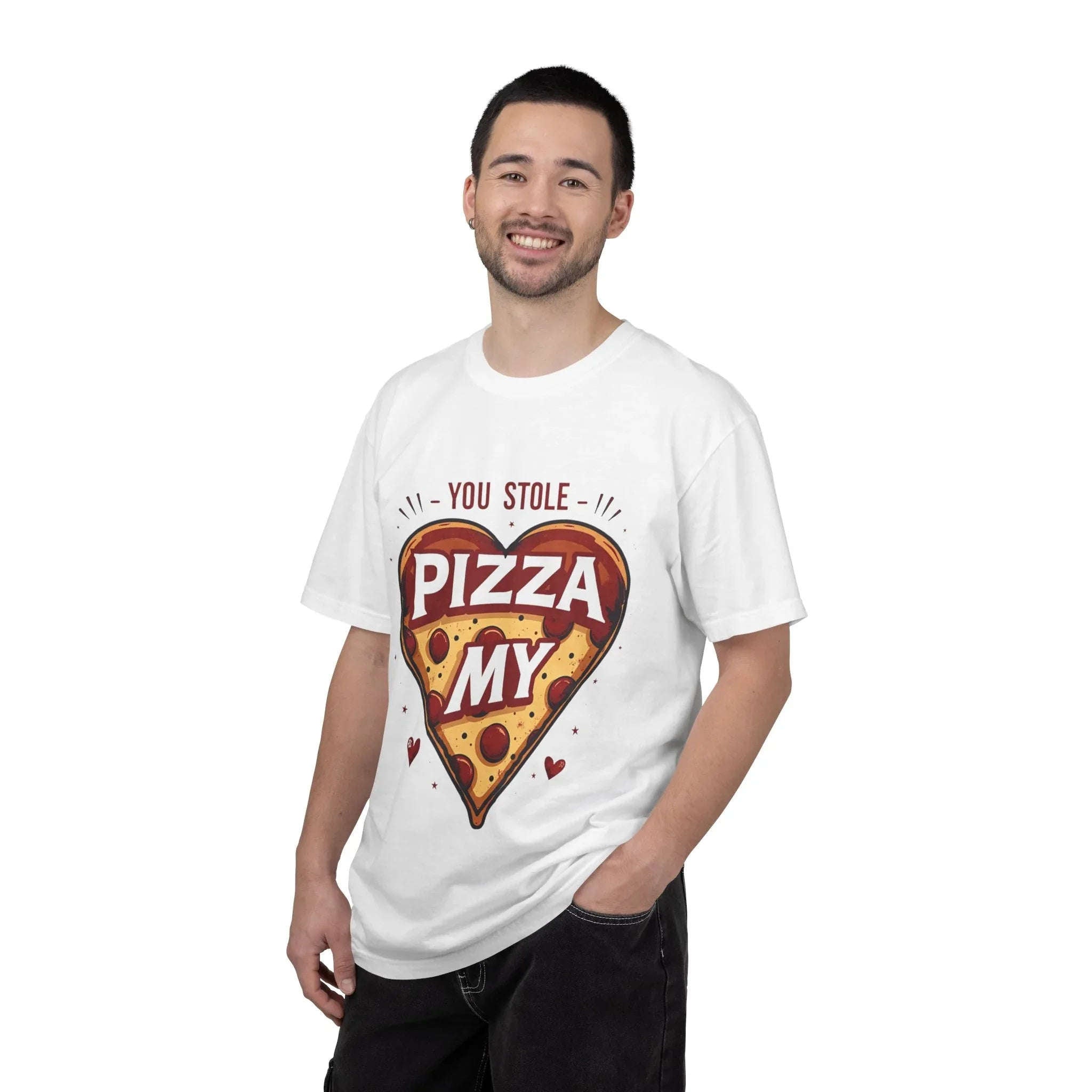 You Stole My Pizza Shirt, Pizza Heart Tee, Cute Food Pun T-Shirt, Funny Valentine Gift, Pizza Lover Couples Date Night