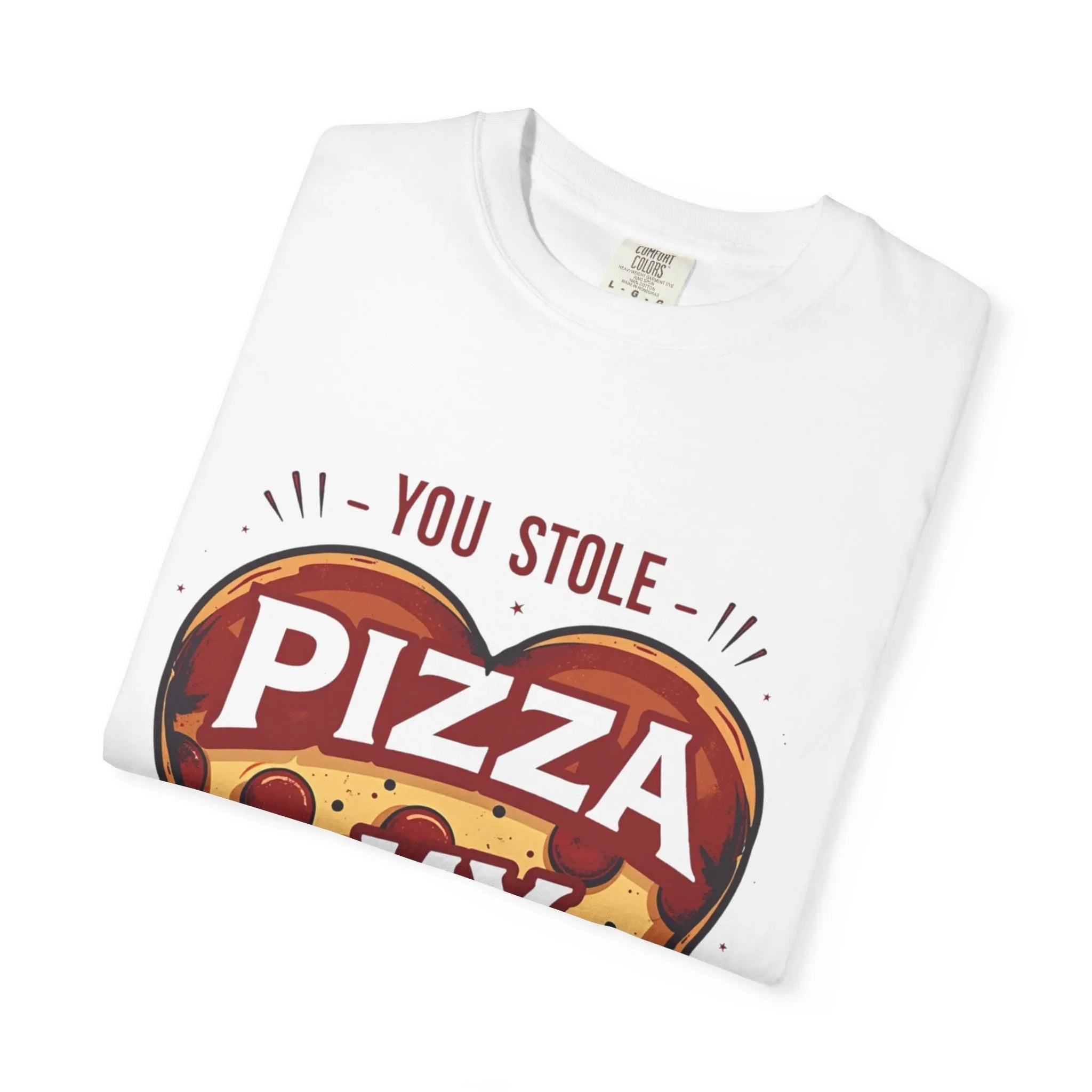 You Stole My Pizza Shirt, Pizza Heart Tee, Cute Food Pun T-Shirt, Funny Valentine Gift, Pizza Lover Couples Date Night