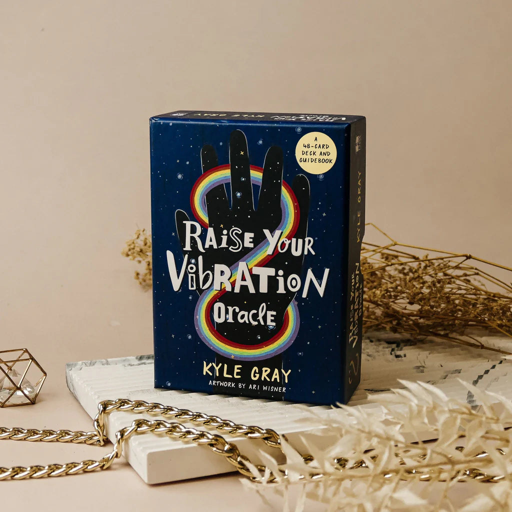🌟 Raise Your Vibration Oracle Cards – 48 Cards Family-Friendly Board Game Positive Energy, Mindfulness & Inspiration Portable 10.3 x 6 cm Deck