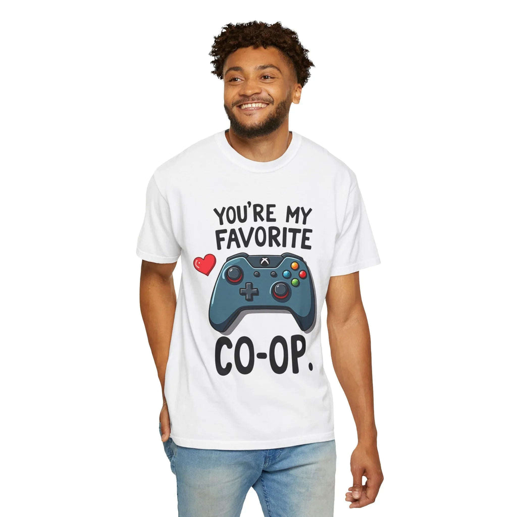 Youre My Favorite Co Op Controller Shirt, Gamer Couple T-Shirt, Cute Controller Heart Tee, Player 2 Gift, Valentine Gaming