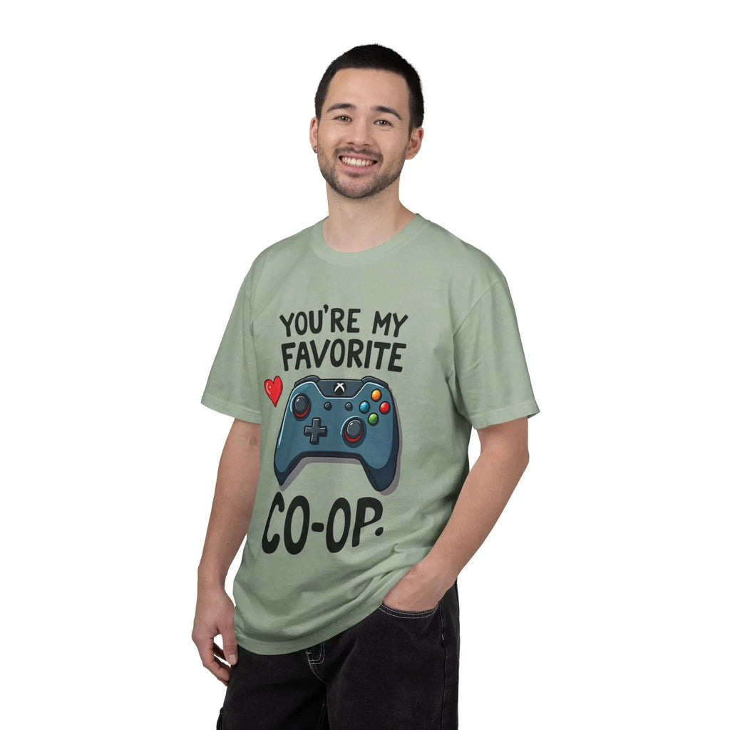 Youre My Favorite Co Op Controller Shirt, Gamer Couple T-Shirt, Cute Controller Heart Tee, Player 2 Gift, Valentine Gaming