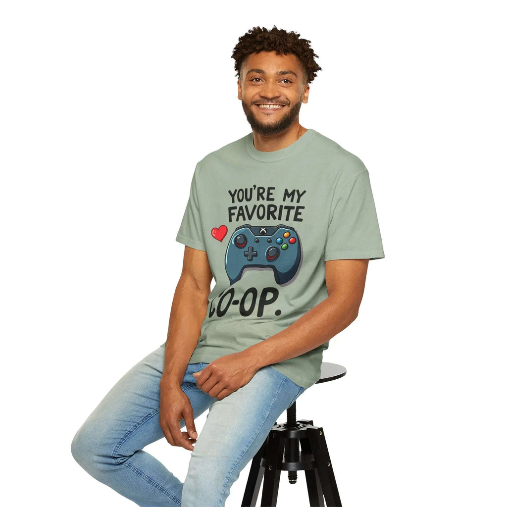 Youre My Favorite Co Op Controller Shirt, Gamer Couple T-Shirt, Cute Controller Heart Tee, Player 2 Gift, Valentine Gaming