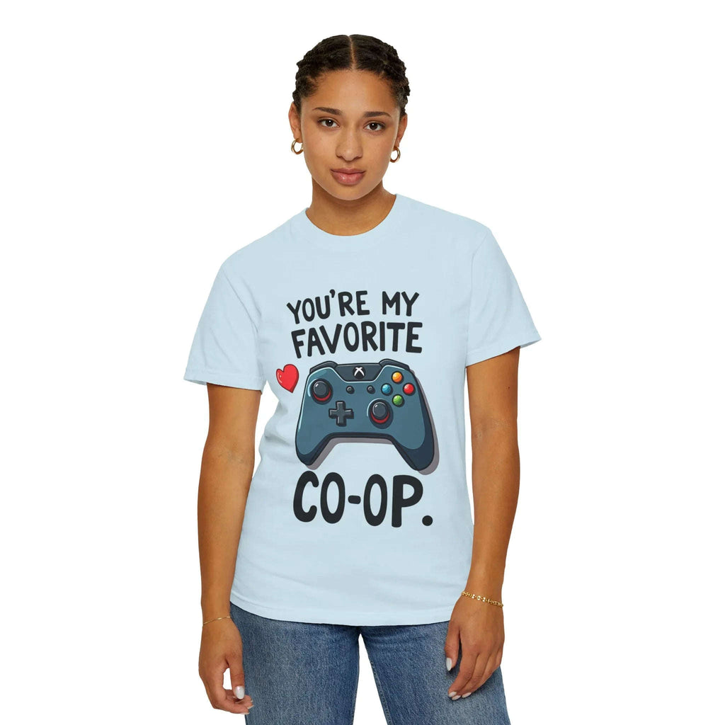 Youre My Favorite Co Op Controller Shirt, Gamer Couple T-Shirt, Cute Controller Heart Tee, Player 2 Gift, Valentine Gaming