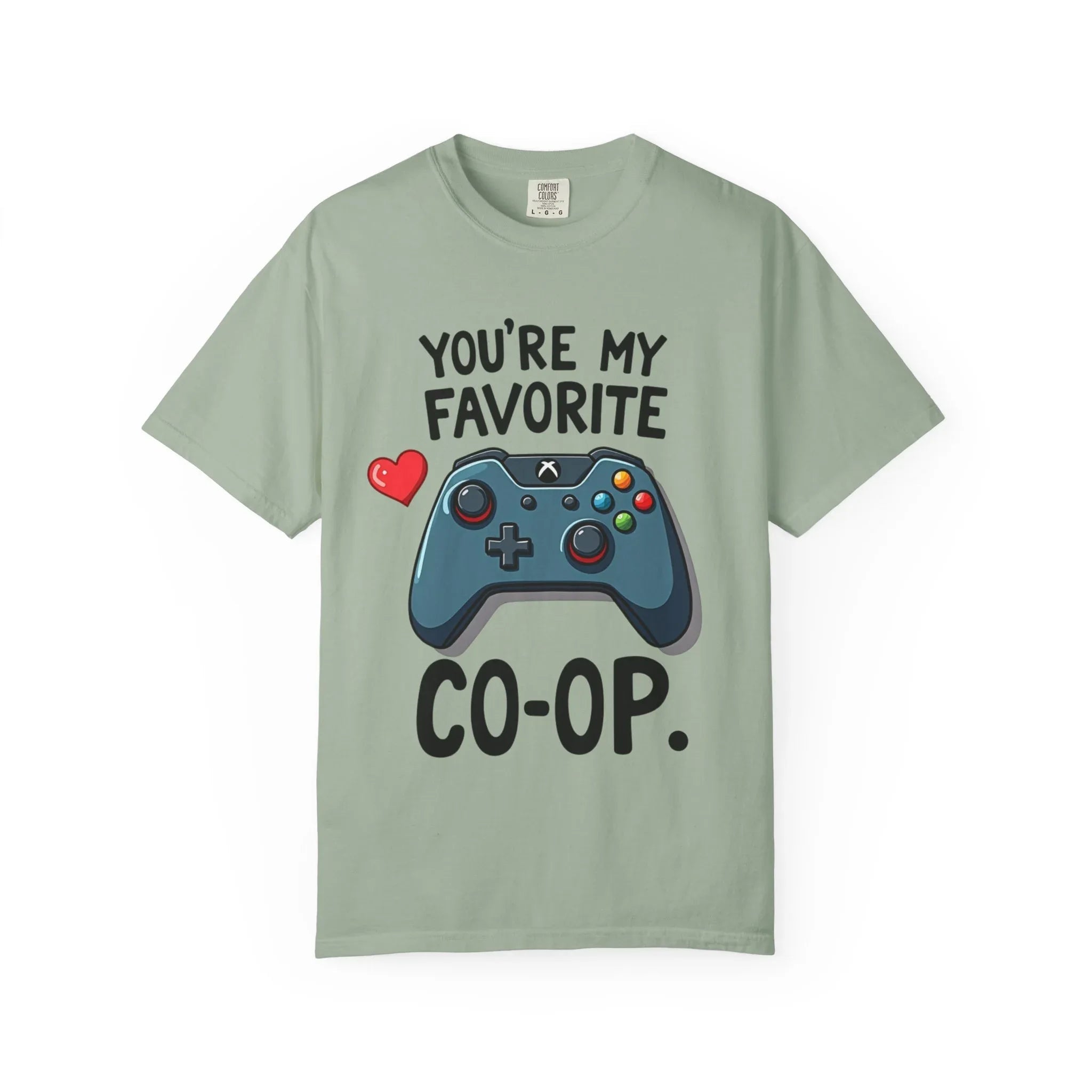 Youre My Favorite Co Op Controller Shirt, Gamer Couple T-Shirt, Cute Controller Heart Tee, Player 2 Gift, Valentine Gaming Bay