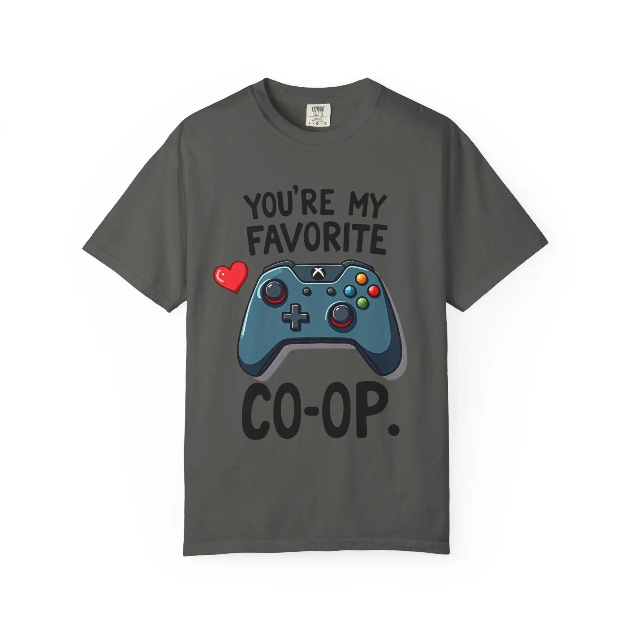 Youre My Favorite Co Op Controller Shirt, Gamer Couple T-Shirt, Cute Controller Heart Tee, Player 2 Gift, Valentine Gaming Pepper