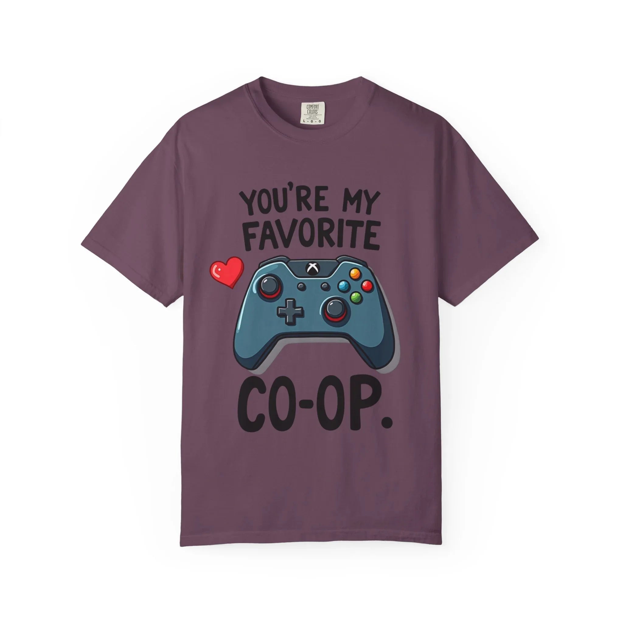 Youre My Favorite Co Op Controller Shirt, Gamer Couple T-Shirt, Cute Controller Heart Tee, Player 2 Gift, Valentine Gaming Berry M