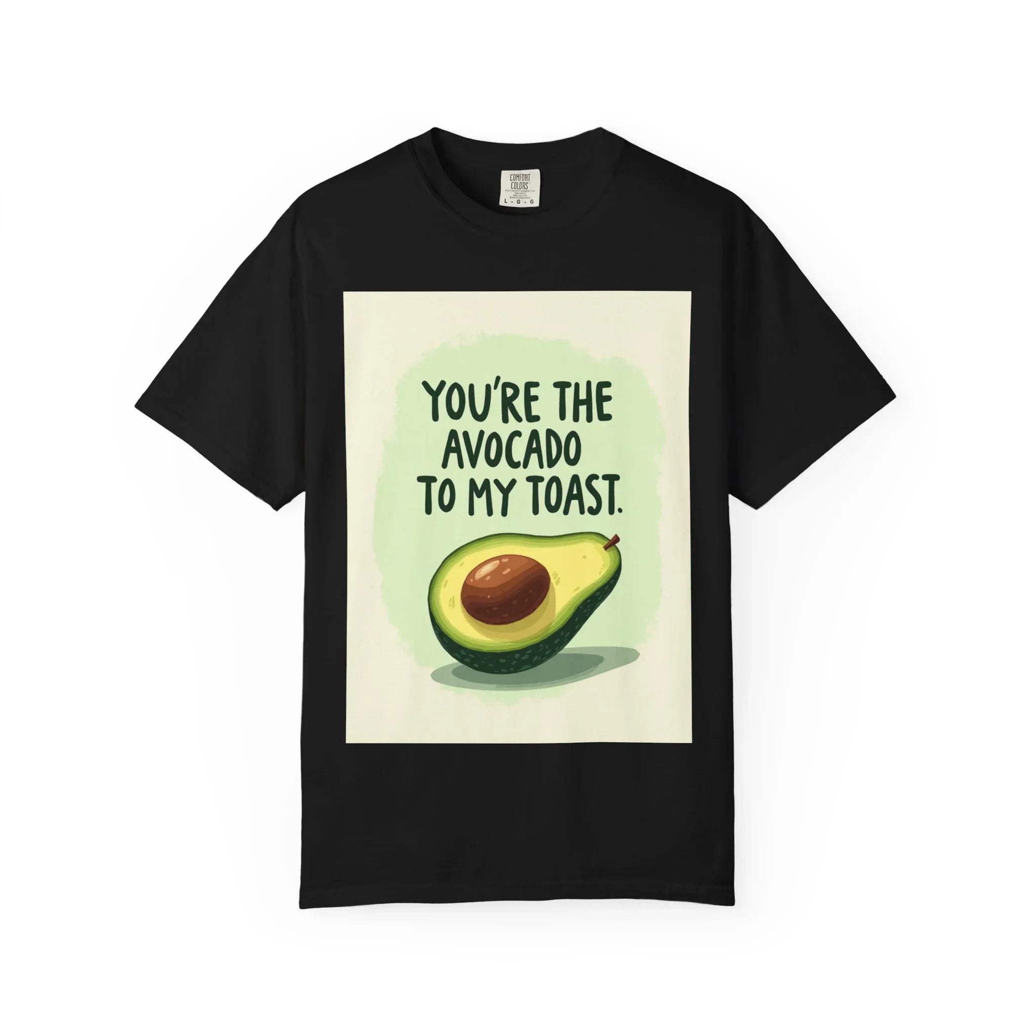 Youre The Avocado To My Toast Shirt, Cute Avocado Toast Tee, Funny Food Pun T-Shirt, Brunch Breakfast Graphic, Couples Gift Black