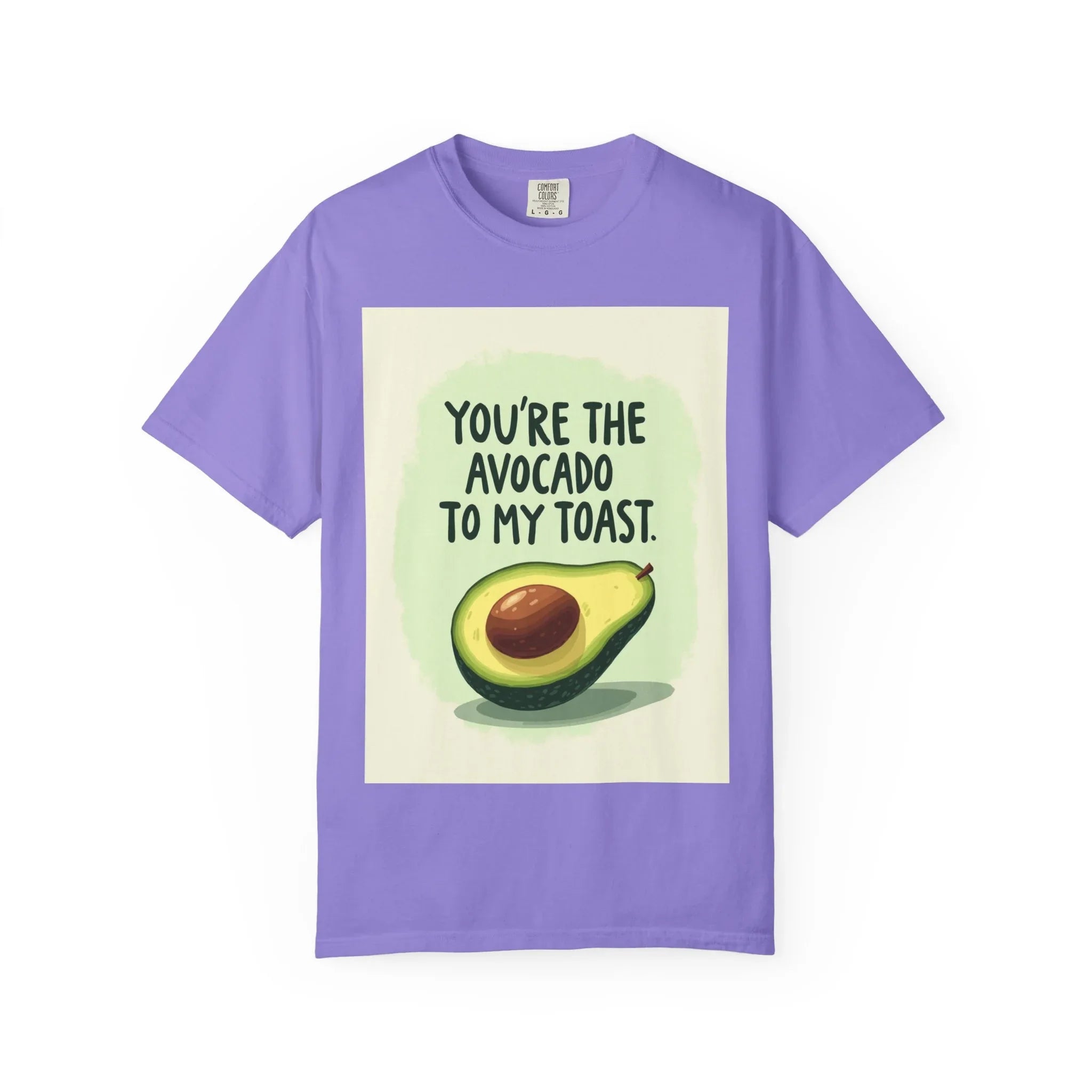 Youre The Avocado To My Toast Shirt, Cute Avocado Toast Tee, Funny Food Pun T-Shirt, Brunch Breakfast Graphic, Couples Gift Violet