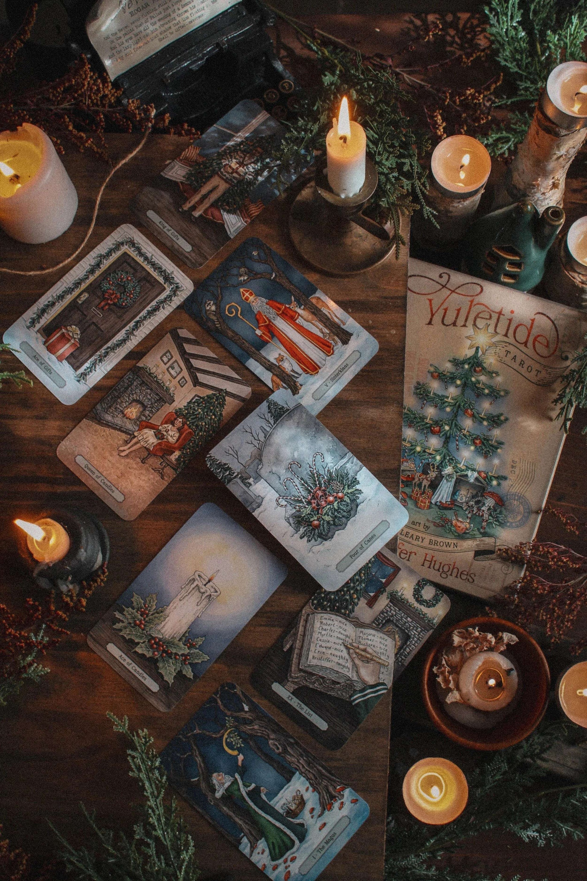🎄 Yuletide Tarot – 78 Cards of Hope, Warmth & Cheer for the Most Wonderful Time of the Year