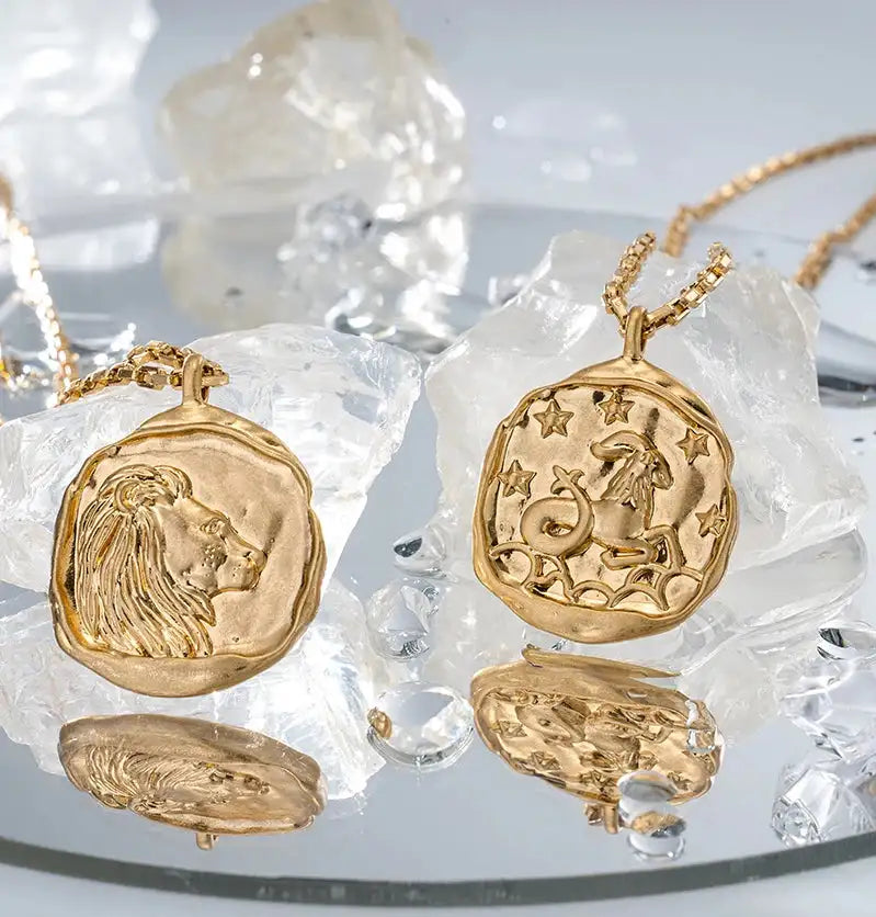 ✨ Zodiac Necklace Constellation Necklaces – Complete Set of 12 Astrology Pendants | Unisex Jewelry for Aries, Taurus, Gemini, Cancer, Leo, Virgo, Scorpio, Sagittarius, Capricorn, Pisces