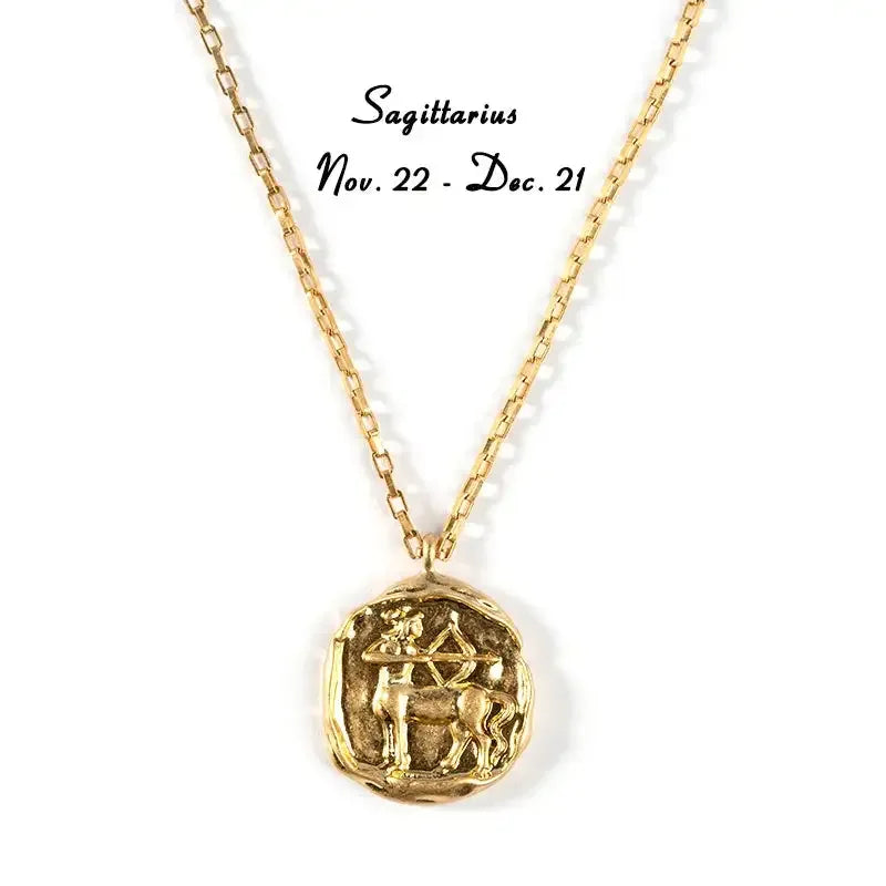 ✨ Zodiac Necklace Constellation Necklaces – Complete Set of 12 Astrology Pendants | Unisex Jewelry for Aries, Taurus, Gemini, Cancer, Leo, Virgo, Scorpio, Sagittarius, Capricorn, Pisces WB220801011G594 As pictures