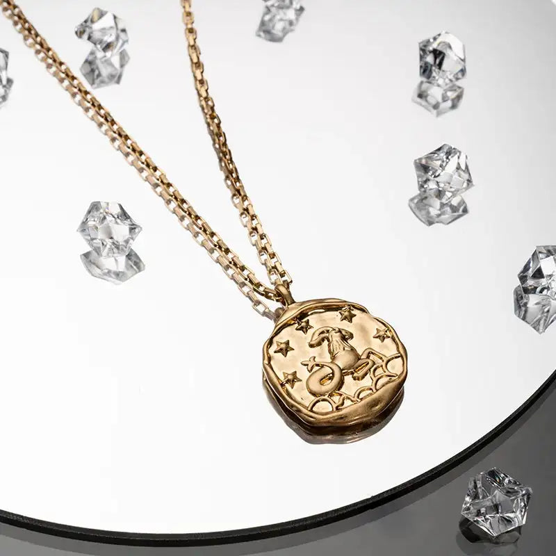 ✨ Zodiac Necklace Constellation Necklaces – Complete Set of 12 Astrology Pendants | Unisex Jewelry for Aries, Taurus, Gemini, Cancer, Leo, Virgo, Scorpio, Sagittarius, Capricorn, Pisces