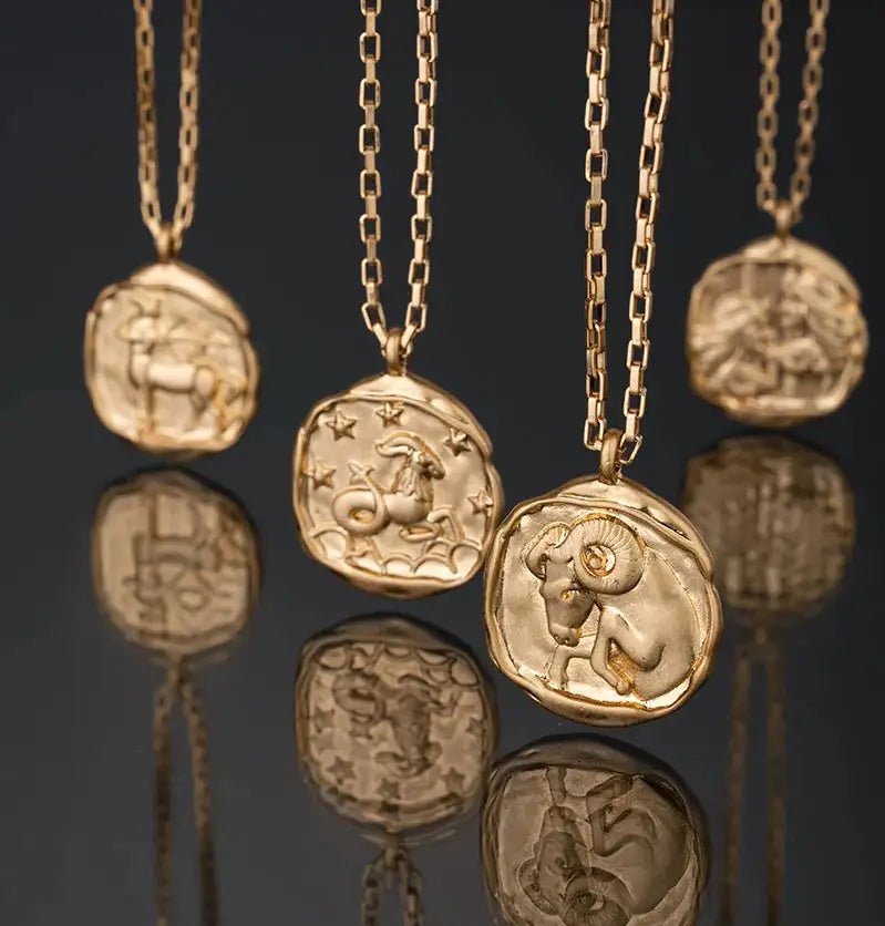 ✨ Zodiac Necklace Constellation Necklaces – Complete Set of 12 Astrology Pendants | Unisex Jewelry for Aries, Taurus, Gemini, Cancer, Leo, Virgo, Scorpio, Sagittarius, Capricorn, Pisces