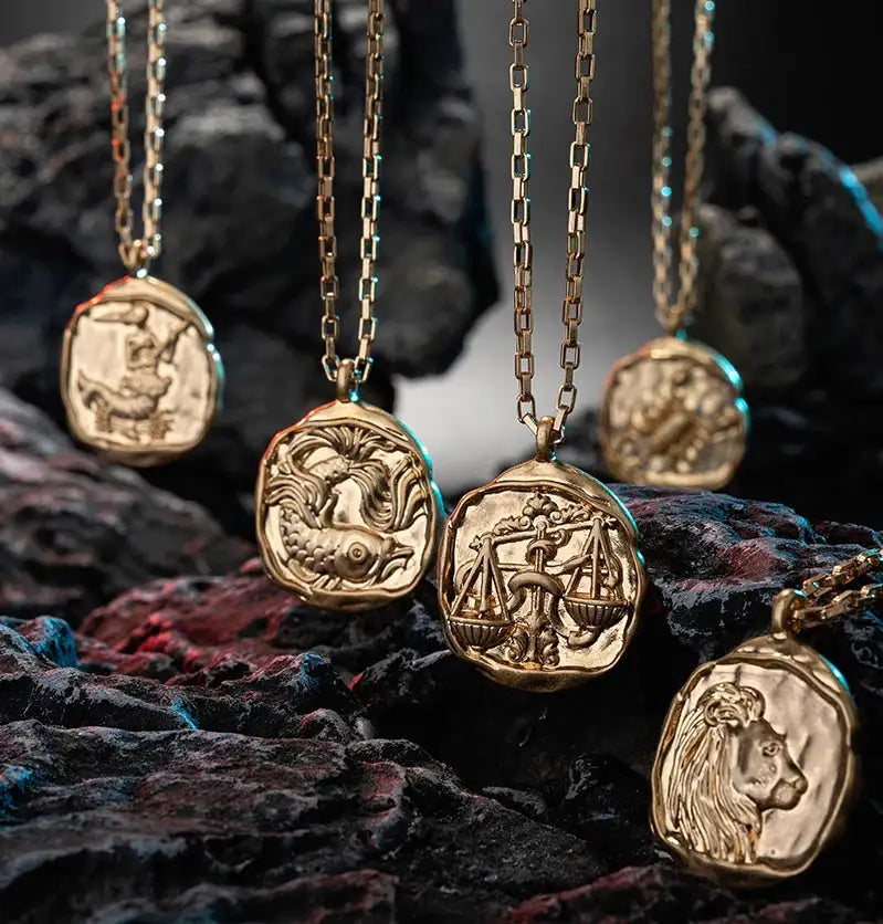 ✨ Zodiac Necklace Constellation Necklaces – Complete Set of 12 Astrology Pendants | Unisex Jewelry for Aries, Taurus, Gemini, Cancer, Leo, Virgo, Scorpio, Sagittarius, Capricorn, Pisces